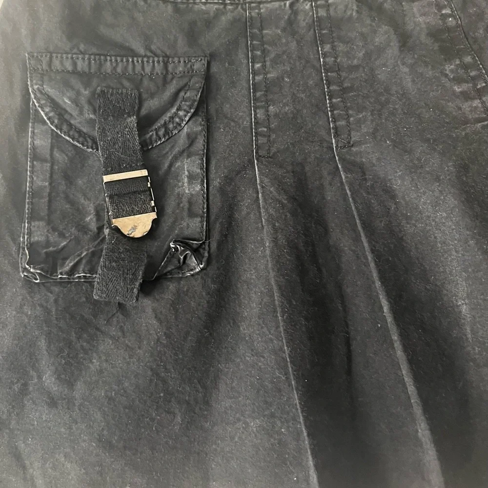 Sugar‎ and Summer Girl’s Chic Black Skirt with Buckle Pockets, Size L, NWOT